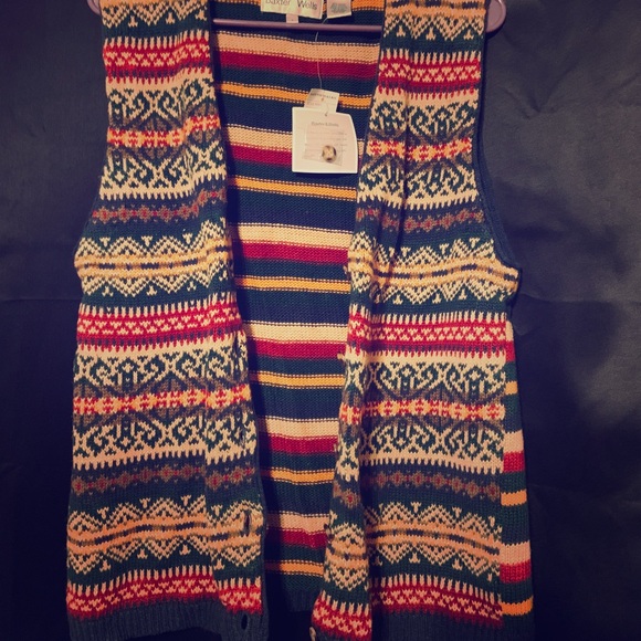 Hipster Vest Baxter & Wells Vintage Rare Thrift - Picture 1 of 8